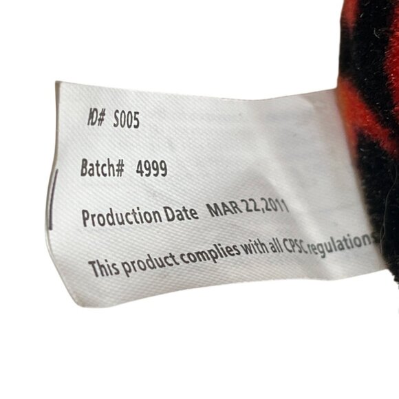 Kellytoy Flame Pattern Plush Elephant 7" Polyester Fiber Stuffed Animal Toy 53h - Picture 4 of 5